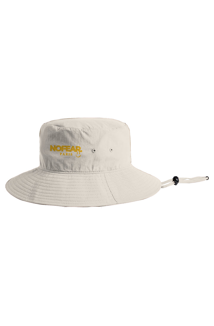 Nylon Wide Brim Bucket Hat gelb u